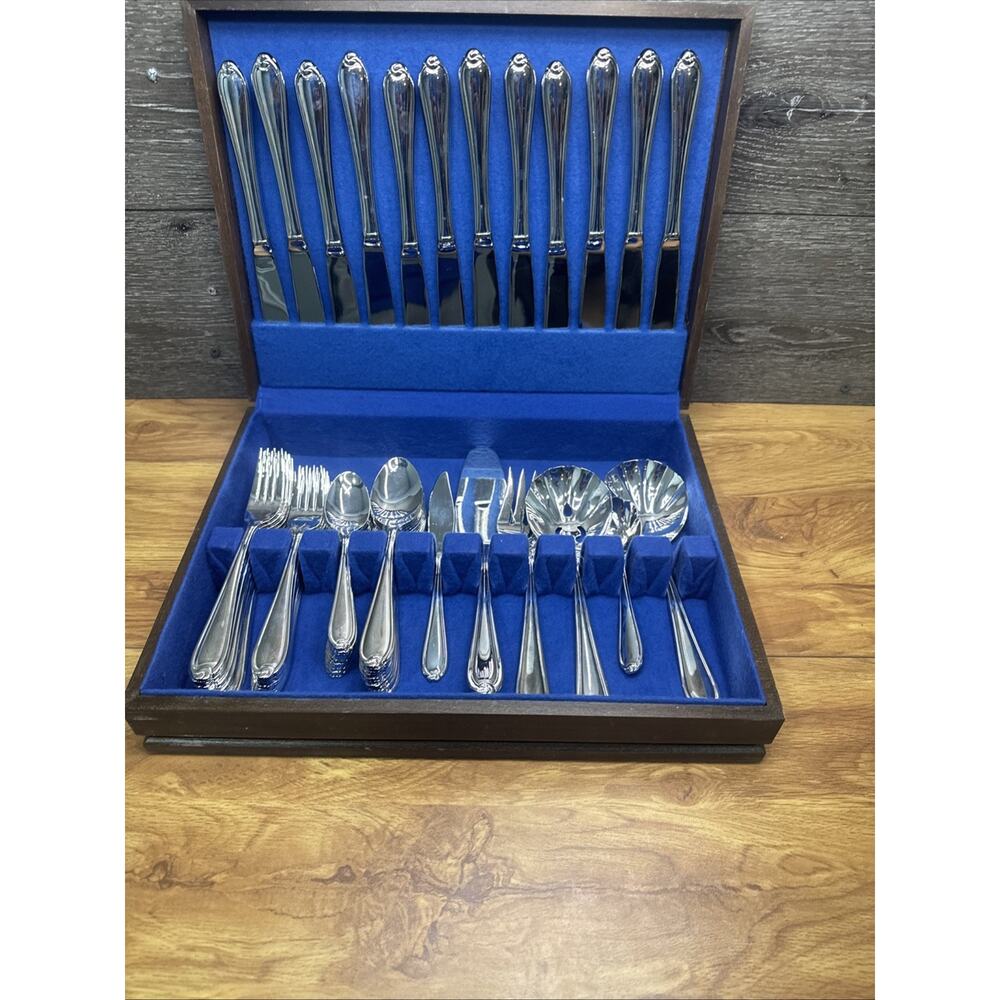 Retroneu Knottingham Stainless Flatware Korea 66 Pc Set (12 Place Settings)